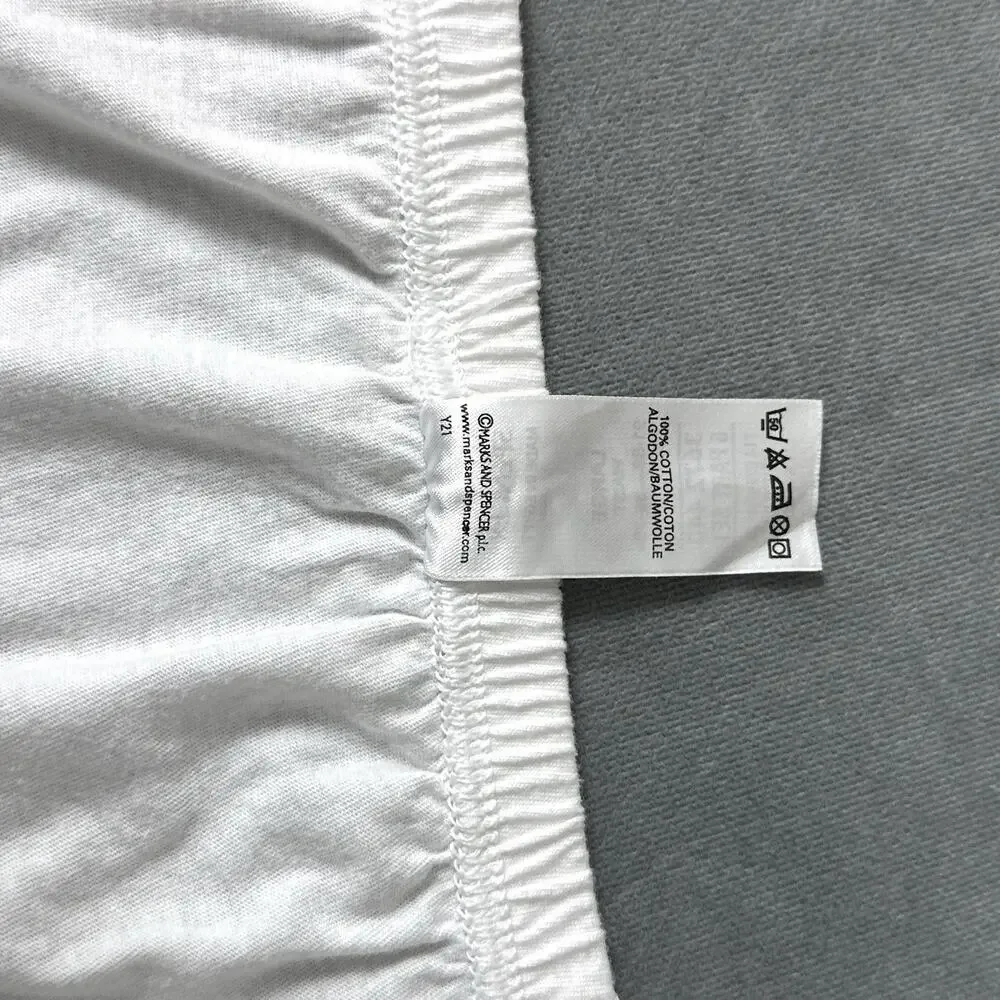 Marks And Spencer Men’s Underwear Large White 100% Cotton Slip Mid Brief M&S